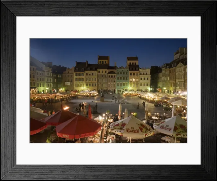 Framed Print : Street performers