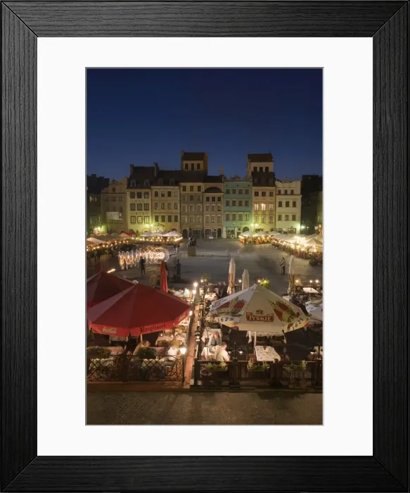 Framed Print : Street performers