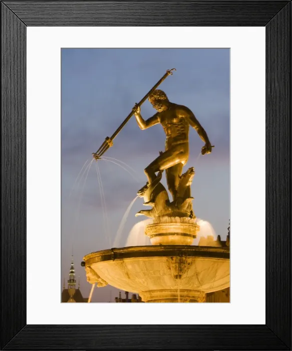 Framed Print : The Neptune Fountain Framed Print : The Neptune Fountain