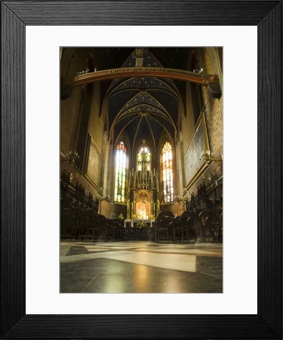Framed Print : Interior of a Franciscan church Framed Print : Interior of a Franciscan church