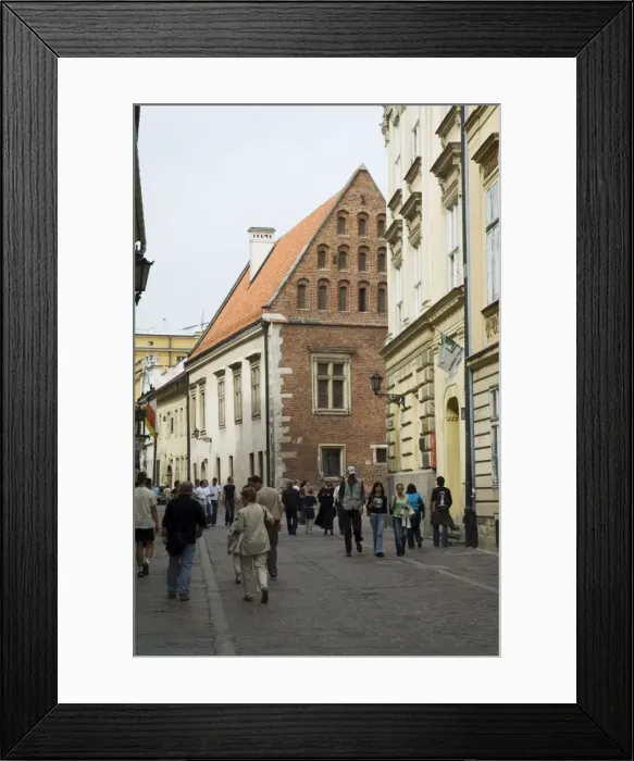 Framed Print : Street near the Wawel Castle area Framed Print : Street near the Wawel Castle area
