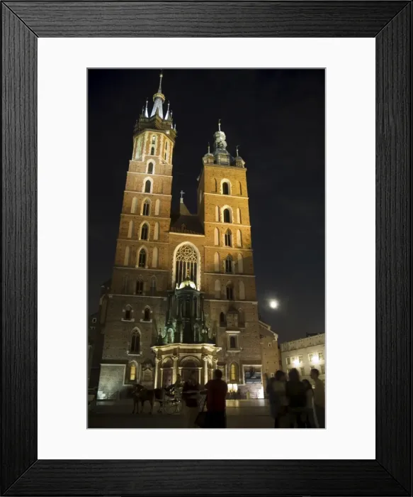 Framed Print : St. Marys church or basilica at night Framed Print : St. Marys church or basilica at night