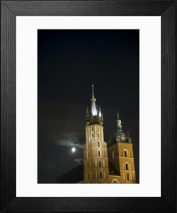 Framed Print : St. Marys church or basilica at night Framed Print : St. Marys church or basilica at night