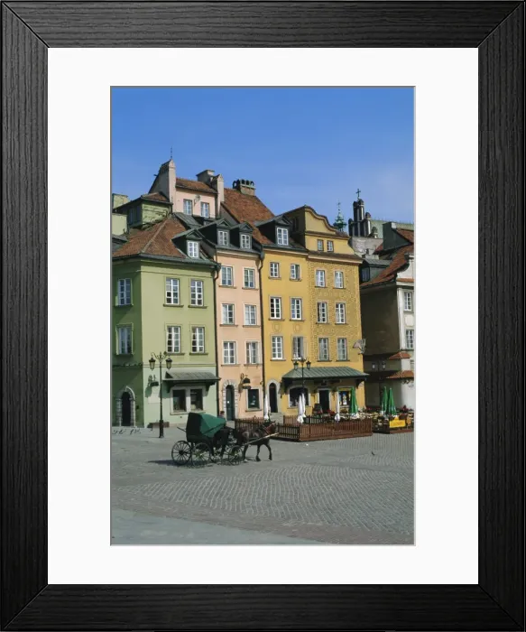 Framed Print : Zamkowy Square, old town, Varsovie