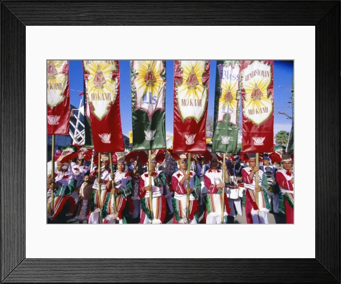 Framed Print : Procession with banners Framed Print : Procession with banners