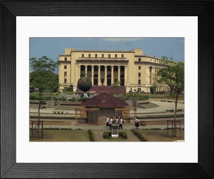 Framed Print : Rizal Park and the Department of Finance in Manila Framed Print : Rizal Park and the Department of Finance in Manila