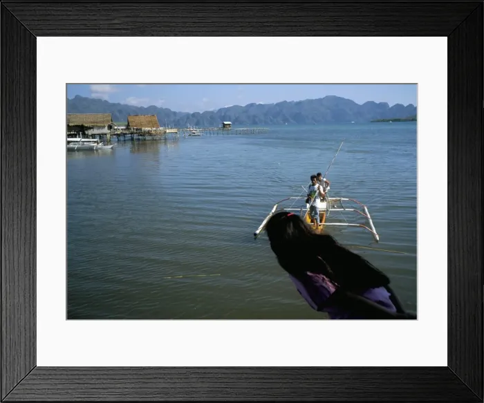 Framed Print : Village of Coron Framed Print : Village of Coron