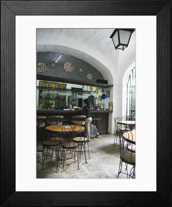 Framed Print : Courtyard coffee shop Framed Print : Courtyard coffee shop