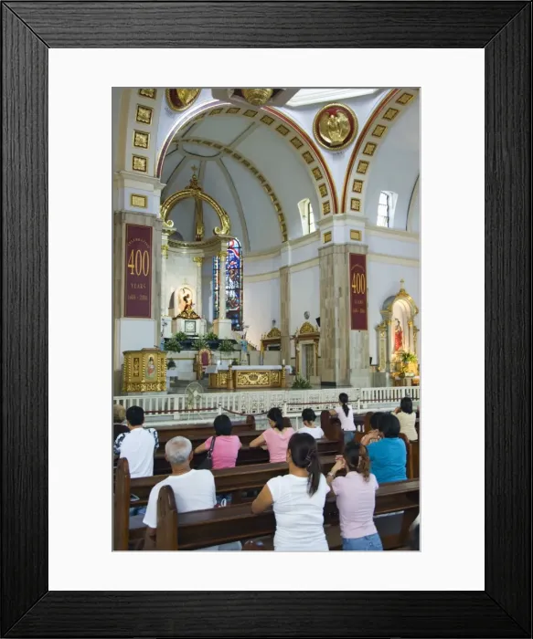 Framed Print : Worshippers in Church of the Black Nazarene Framed Print : Worshippers in Church of the Black Nazarene