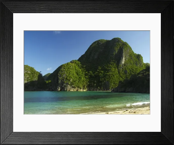 Framed Print : Gota beach and limestone cliffs Framed Print : Gota beach and limestone cliffs