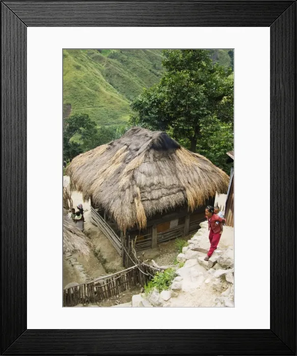 Framed Print : Woman carrying baby Framed Print : Woman carrying baby