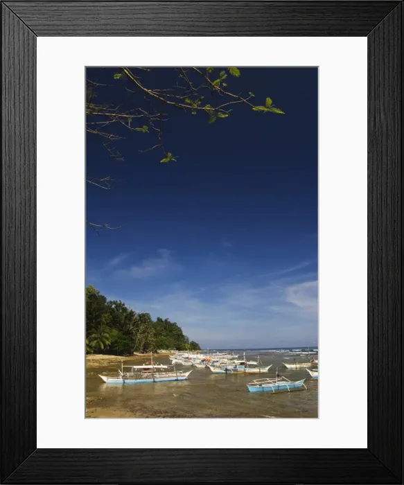 Framed Print : Colourful fishing boats on beach Framed Print : Colourful fishing boats on beach