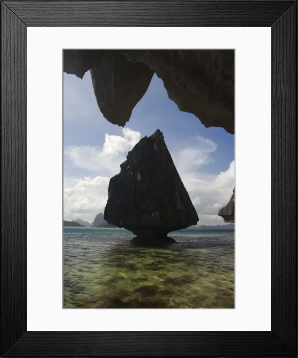 Framed Print : Unusual limestone rock formations near Corong Framed Print : Unusual limestone rock formations near Corong