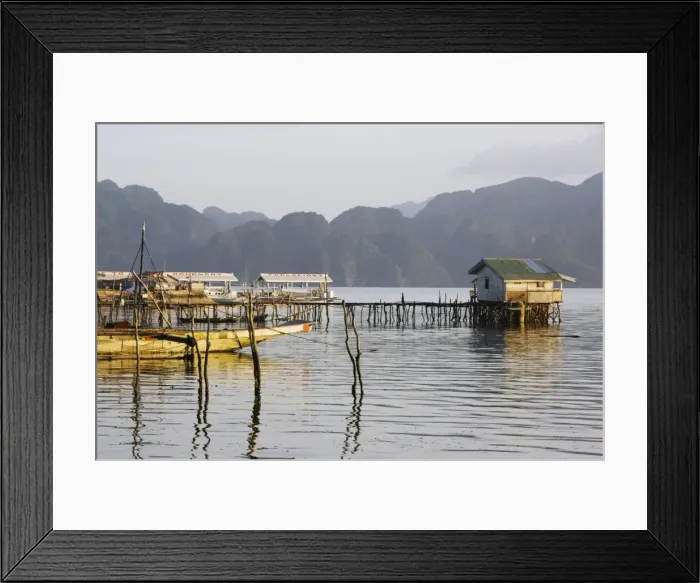 Framed Print : Unusual shaped coastal hills of Coron Island Framed Print : Unusual shaped coastal hills of Coron Island
