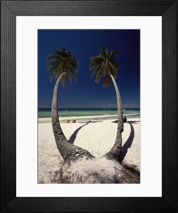 Framed Print : Beach on west coast of holiday island off the coast of Panay Framed Print : Beach on west coast of holiday island off the coast of Panay