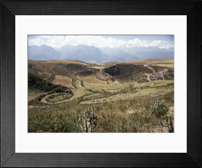 Framed Print : Interlinking terraces in natural landform Framed Print : Interlinking terraces in natural landform