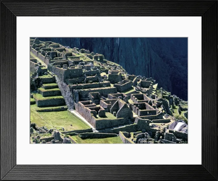 Framed Print : Ruins of Inca city in morning light Framed Print : Ruins of Inca city in morning light