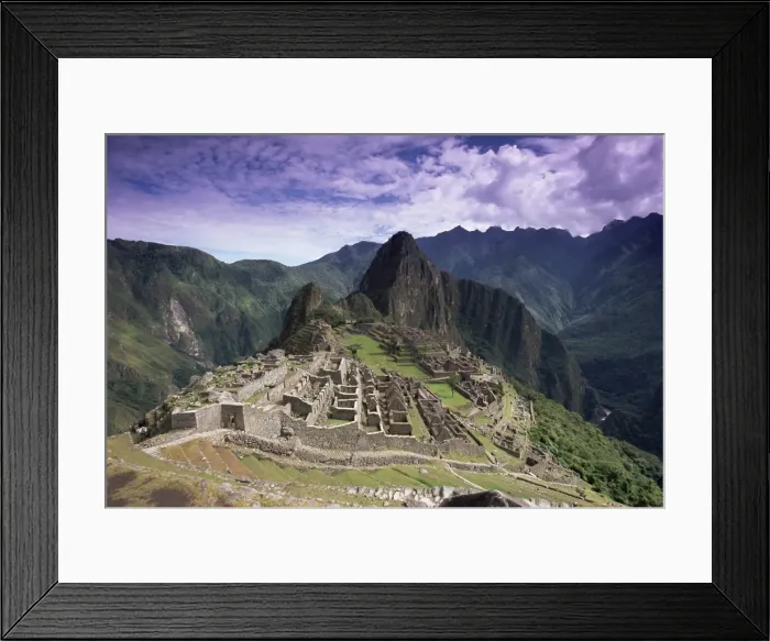 Framed Print : Ruins of Inca city in morning light Framed Print : Ruins of Inca city in morning light