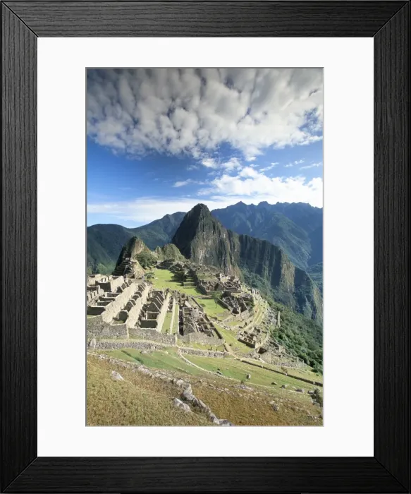 Framed Print : Inca ruins in morning light Framed Print : Inca ruins in morning light
