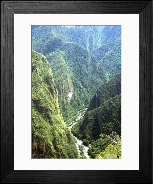 Framed Print : Granite gorge of Rio Urabamba Framed Print : Granite gorge of Rio Urabamba