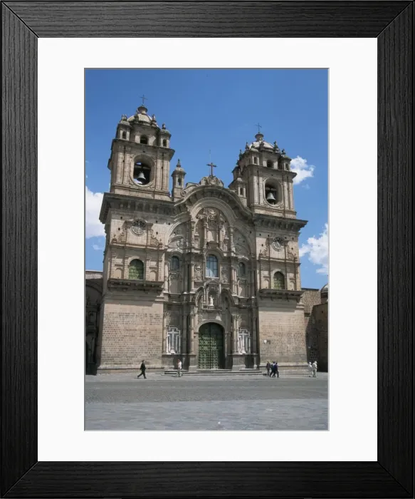 Framed Print : Baroque facade on Plaza de Armas Framed Print : Baroque facade on Plaza de Armas