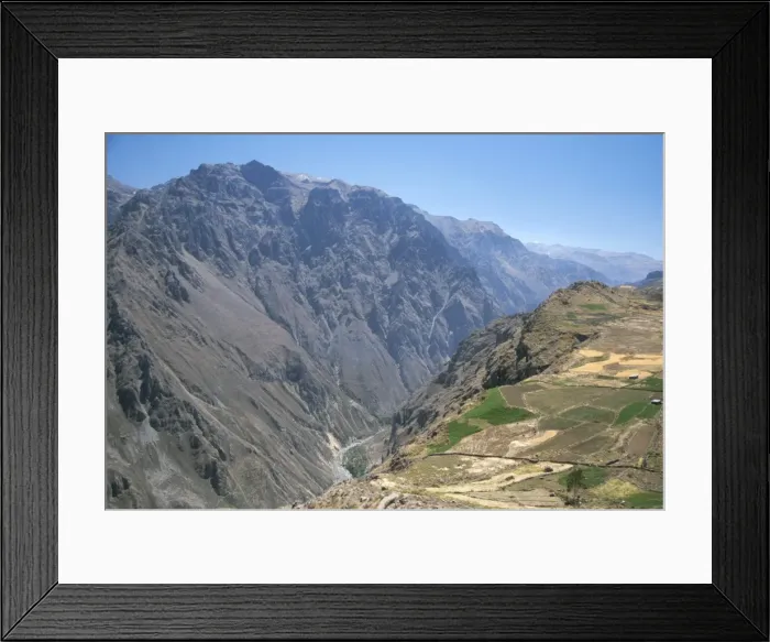 Framed Print : Canyon below Chivay Framed Print : Canyon below Chivay