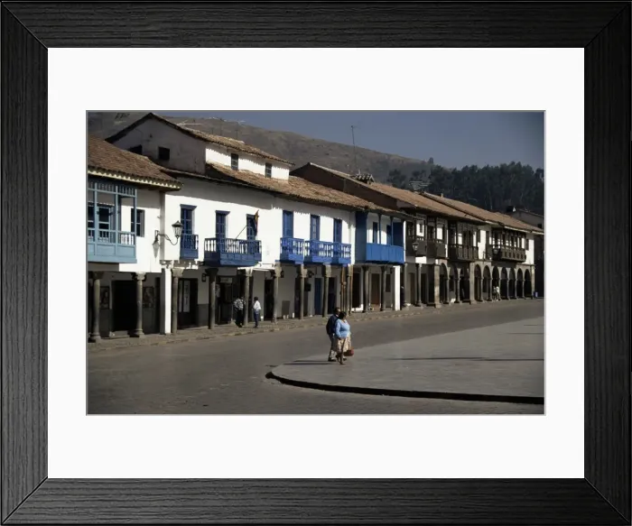 Framed Print : Colonial balconies Framed Print : Colonial balconies