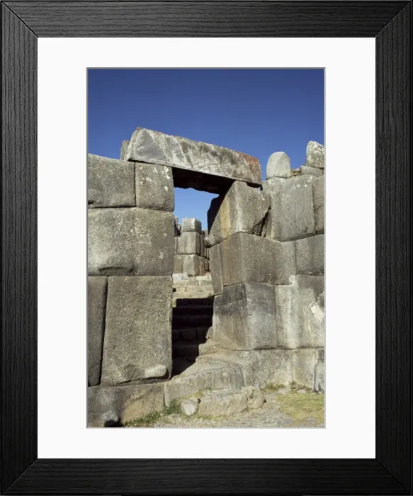 Framed Print : Reconstructed doorway Framed Print : Reconstructed doorway