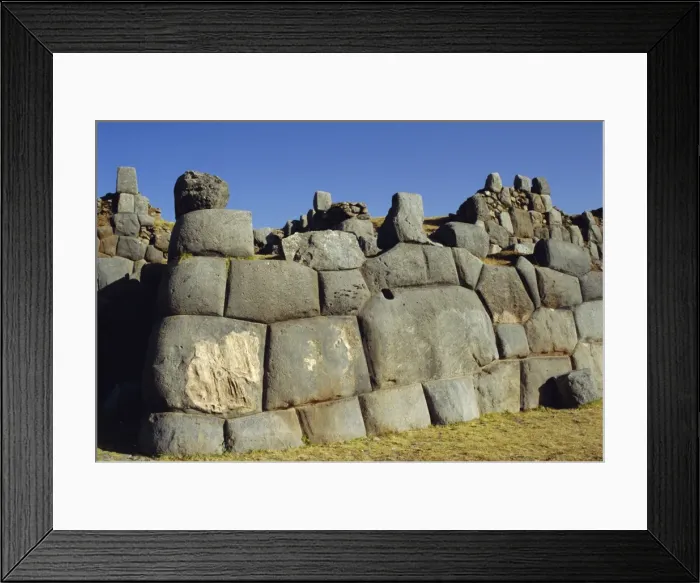 Framed Print : Outer walls of Sacsayhuaman Inca Fortress Framed Print : Outer walls of Sacsayhuaman Inca Fortress