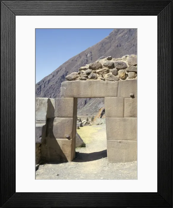 Framed Print : Trapezoidal door
