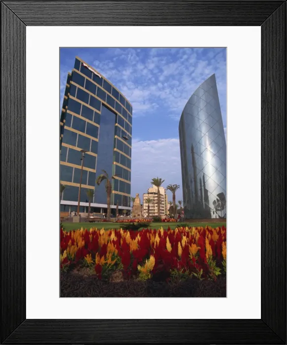 Framed Print : Modern buildings centre of town Framed Print : Modern buildings centre of town