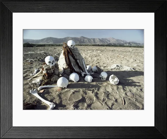 Framed Print : Nazca desert cemetery Framed Print : Nazca desert cemetery
