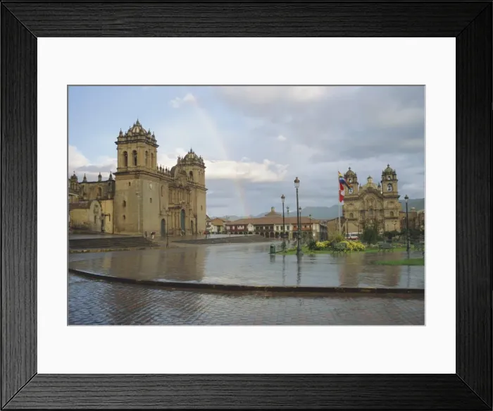 Framed Print : The cathedral and El Triunfo Framed Print : The cathedral and El Triunfo