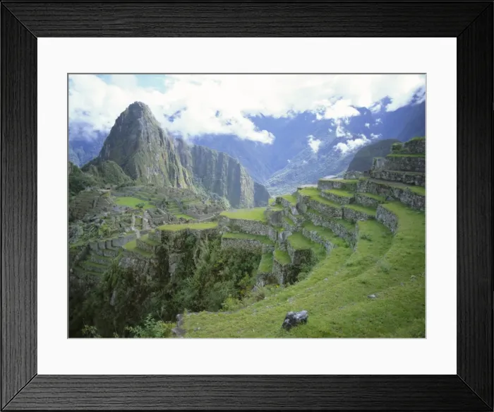 Framed Print : Inca terraces and ruins Framed Print : Inca terraces and ruins
