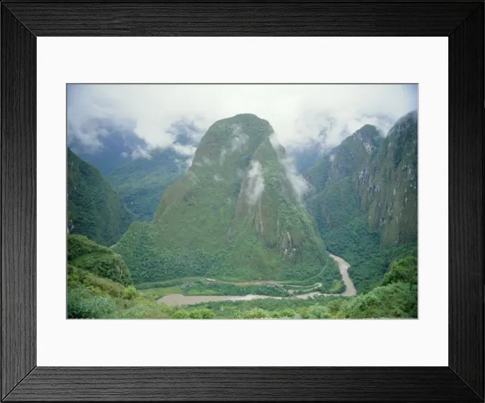Framed Print : Urubamba Valley and Machu Picchu Station Framed Print : Urubamba Valley and Machu Picchu Station