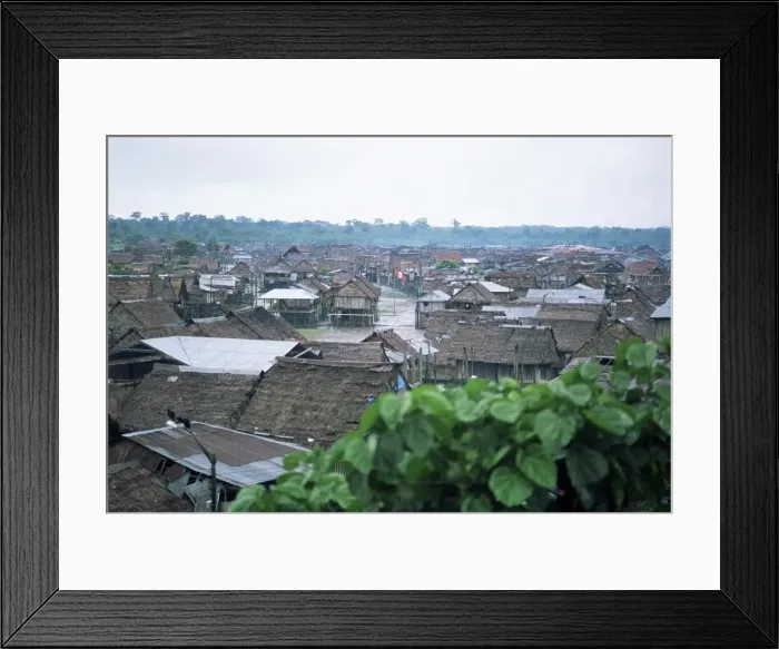Framed Print : Part of city built closer to the river Framed Print : Part of city built closer to the river