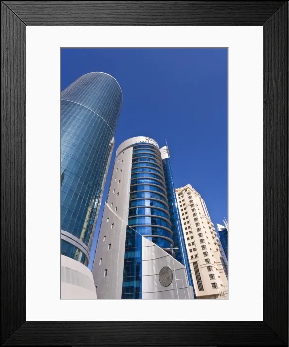 Framed Print : West Bay, Qatars financial and central business district Framed Print : West Bay, Qatars financial and central business district