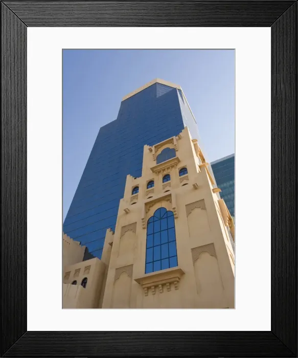 Framed Print : Buildings in the West Bay financial and business district Framed Print : Buildings in the West Bay financial and business district