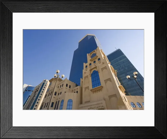 Framed Print : Buildings in the West Bay financial and business district Framed Print : Buildings in the West Bay financial and business district