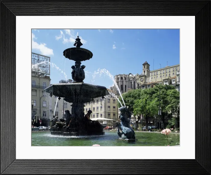 Framed Print : Rossio and Carmo church Framed Print : Rossio and Carmo church