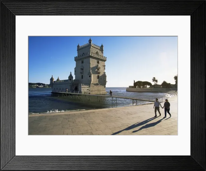 Framed Print : The 16th century Belem Tower (Torre de Belem Framed Print : The 16th century Belem Tower (Torre de Belem