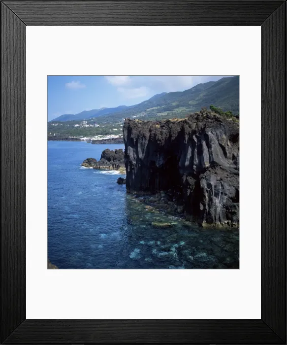 Framed Print : Volcanic coastline Framed Print : Volcanic coastline
