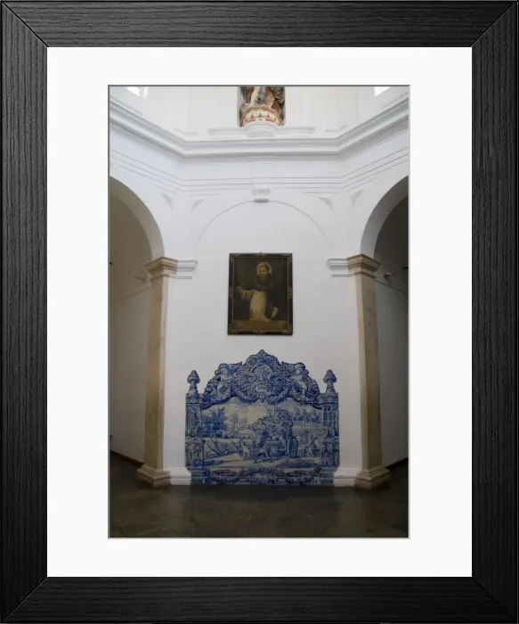 Framed Print : Central atrium with tilework and statues Framed Print : Central atrium with tilework and statues