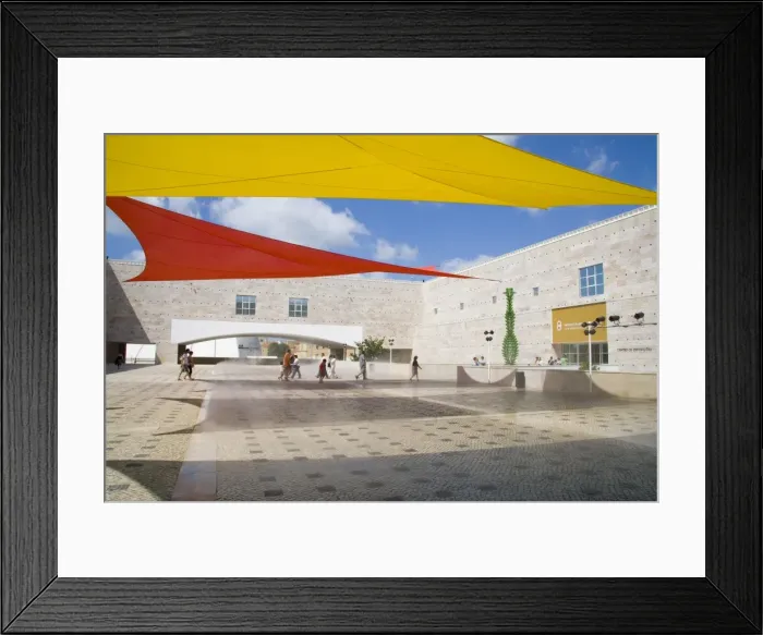 Framed Print : Modern art exhibition at Cultural Centre of Belem Framed Print : Modern art exhibition at Cultural Centre of Belem
