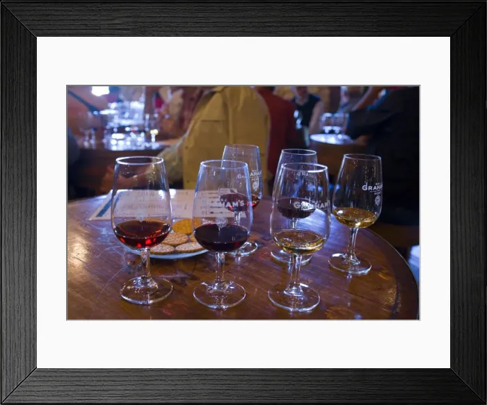 Framed Print : Port tasting in the cellars of port lodge Caves Grahams Framed Print : Port tasting in the cellars of port lodge Caves Grahams