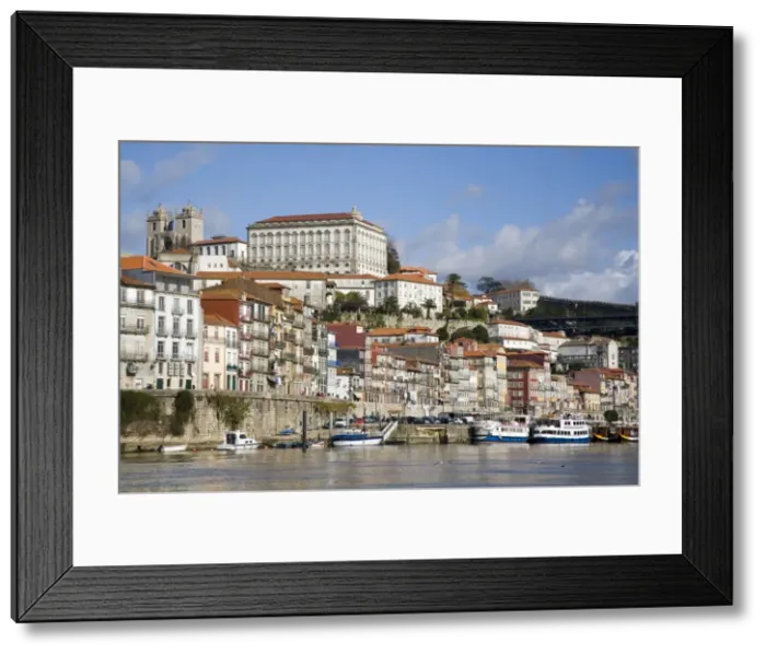 Framed Print : Cais de Ribeira waterfront Framed Print : Cais de Ribeira waterfront