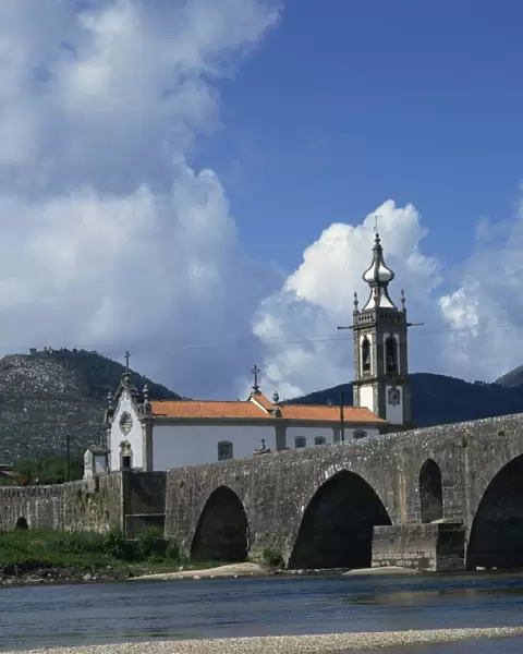 Church and the medieval Ponte de Lima