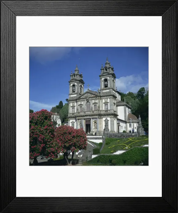 Framed Print : The 18th century Bom Jesus do Monte church in the city Framed Print : The 18th century Bom Jesus do Monte church in the city