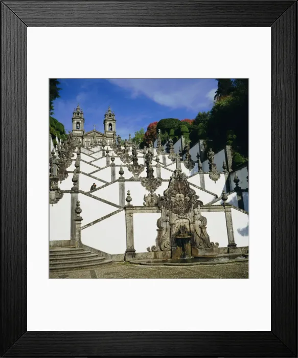 Framed Print : Ornamental stairway