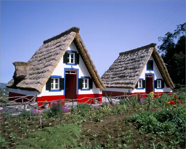 Traditional houses at Santana